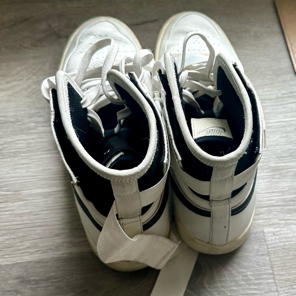 Nike High-Top Sneakers in White and Black